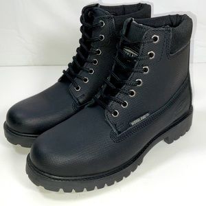 MWT Men’s Workland 77611 Casual Lace‎ Up Hiking Boots Black Size 8